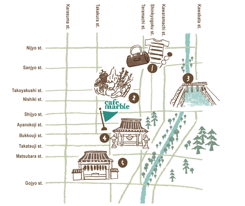 仏光寺周辺地図